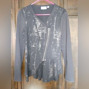 Women's shirt/jacket, medium, black, simply Vera Vera Wang